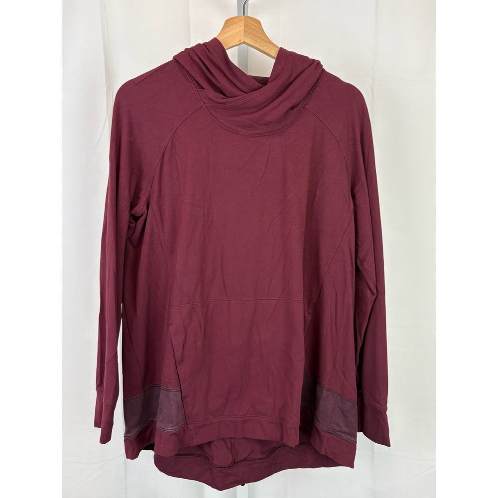 LULULEMON Womens Size 8 Starting Place Hoodie Pullover Sweatshirt Garnet Red